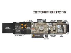 2022 KZ Venom 3313TK, $ 77,800