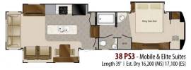 2016 DRV Mobile Suites 38PS3, $ 58,800