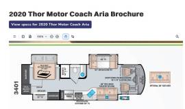 2020 Thor Motor Coach Aria 3401, $ 189,995