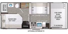 2025 Thor Motor Coach Four Winds 22E, $ 69,000
