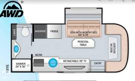 2022 Thor Motor Coach Compass 23TE, $ 93,000