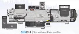 2021 Keystone Avalanche 395BH, $ 38,990