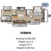 2022 Highland Ridge Open Range 338BHS, $ 39,999