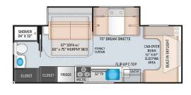 2022 Thor Motor Coach Quantum MB24, $ 78,000