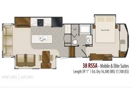 2017 DRV Mobile Suites 38RSSA, $ 75,500