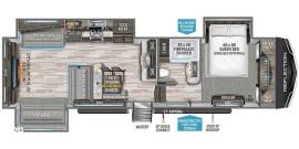 2022 Grand Design Reflection 341RDS, $ 50,000