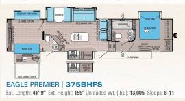 2015 Jayco Eagle Premier 375BHFS, $ 34,995