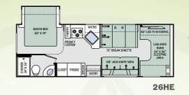 2018 Thor Motor Coach Freedom Elite 26HE, $ 63,000