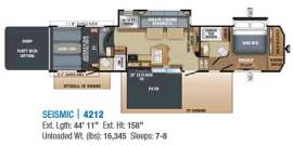 2018 Jayco Seismic 4212, $ 60,500
