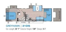 2015 Jayco Greyhawk 31DS, $ 54,995