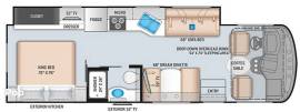 2022 Thor Motor Coach Hurricane 29M, $ 100,000