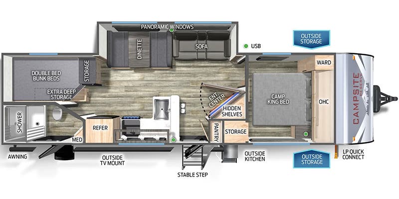 2024 Forest River Campsite Reserve 26CJ, $ 19,990