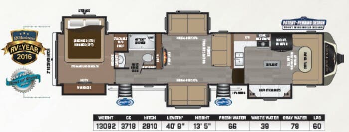2018 Keystone Montana 3820FK, $ 42,490