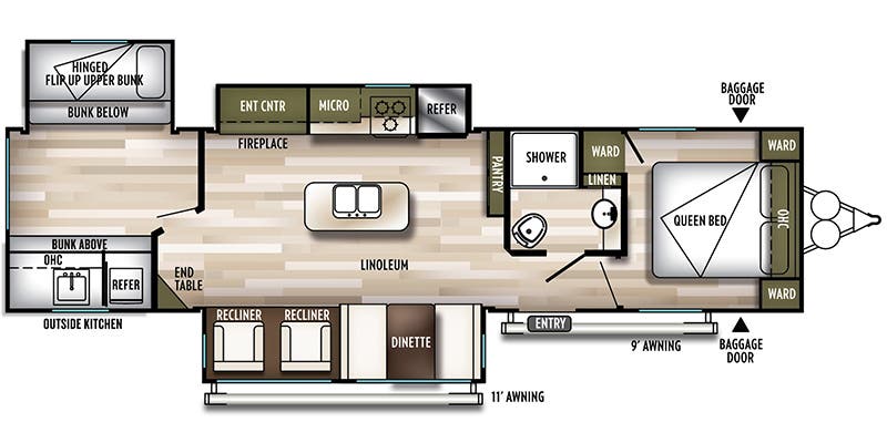 2019 Forest River Salem 32BHT, $ 20,990