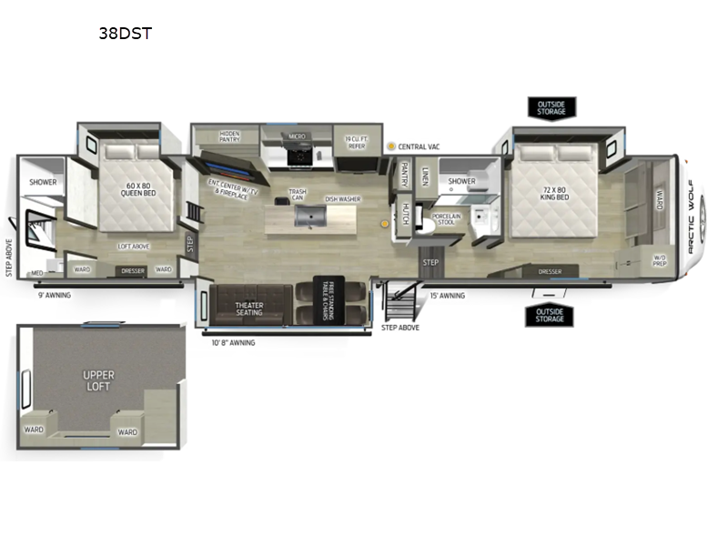 2027 Forest River Cherokee Arctic Wolf 38DST, $ 114,599
