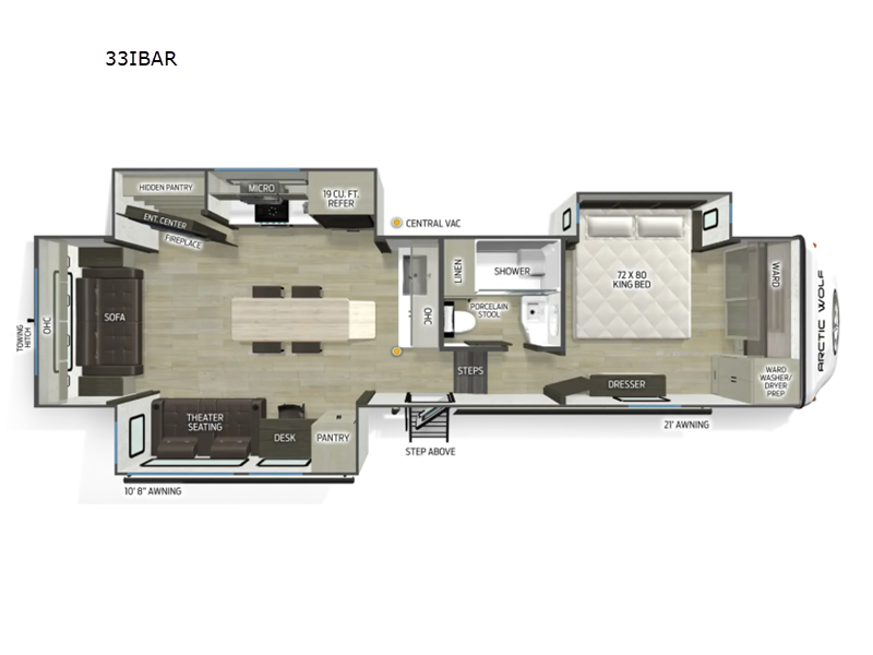 2027 Forest River Cherokee Arctic Wolf 33IBAR, $ 106,738