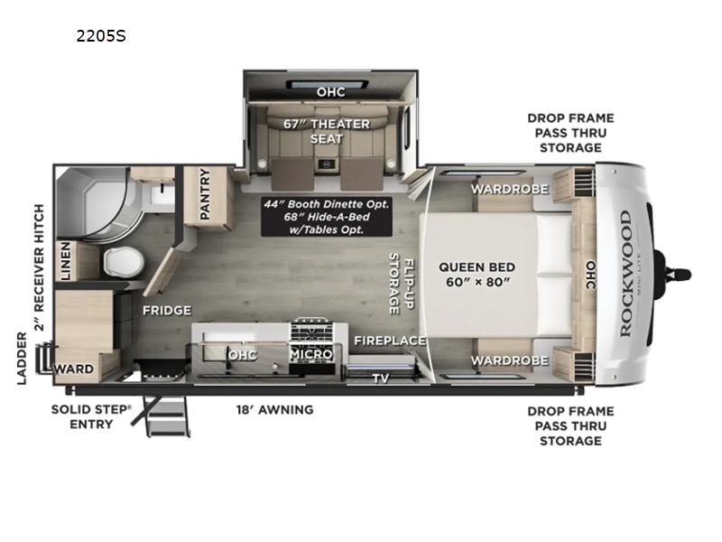 2027 Forest River Rockwood Mini Lite 2205S, $ 55,357
