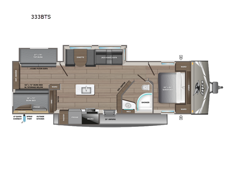 2027 Jayco Jay Flight 333BTS, $ 59,079