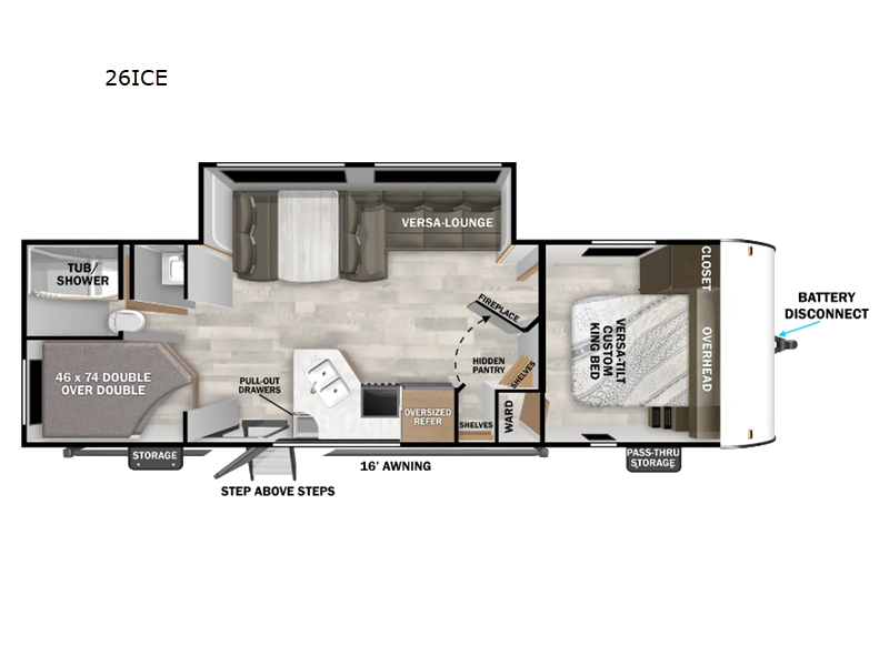 2025 Forest River Wildwood X-Lite 26ICE, $ 48,191