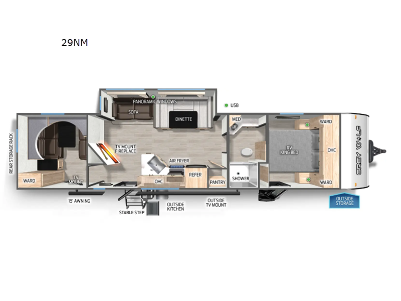 2026 Forest River Cherokee Grey Wolf Travel Traile, $ 51,081