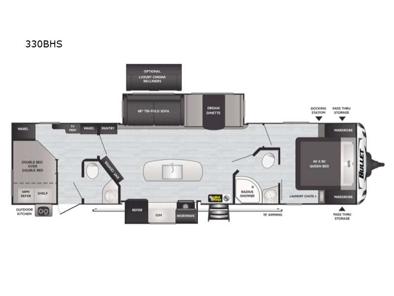 2021 Keystone Bullet (East) 330BHS, $ 37,990