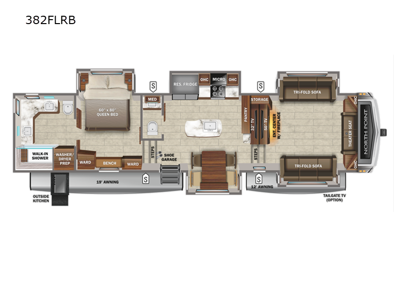 2022 Jayco North Point 382FLRB, $ 74,995