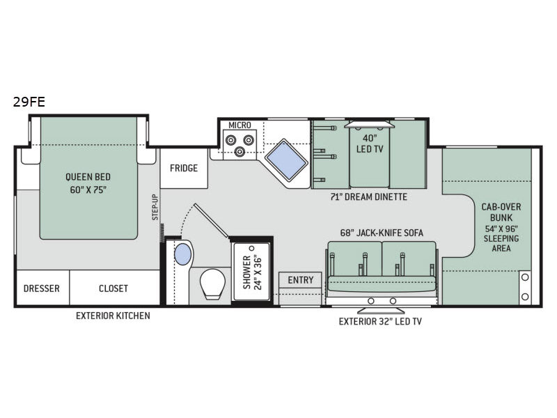 2017 Thor Motor Coach Freedom Elite 29FE, $ 47,998
