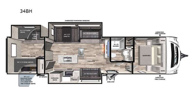 2021 Forest River Vibe 34BH, $ 159