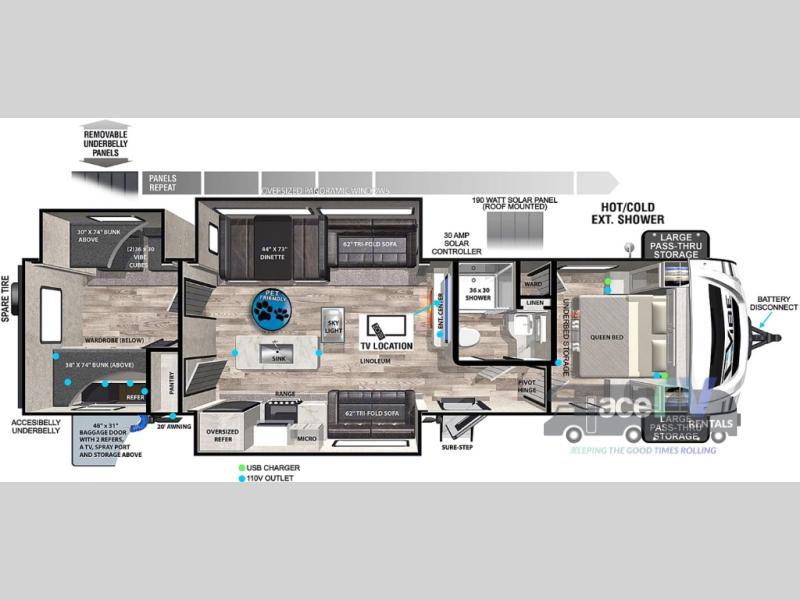 2021 Forest River Vibe 34BH, $ 159