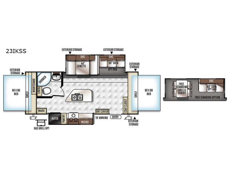 2017 Forest River Flagstaff Shamrock 23IKSS, $ 8,399