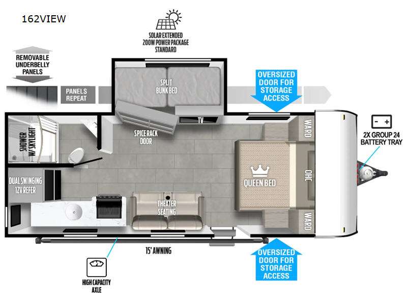 2024 Forest River Wildwood FSX 162VIEW, $ 36,426