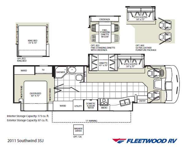 2011 Fleetwood Southwind® 35J, $ 49,999