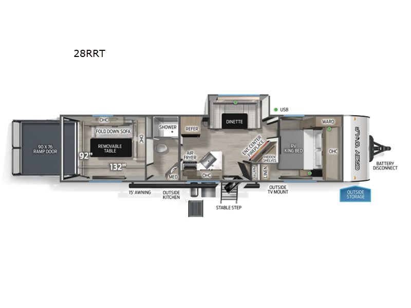 2026 Forest River Cherokee Grey Wolf Toy Haulers 2, $ 55,633