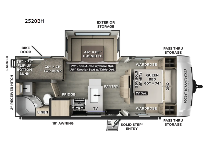 2026 Forest River Rockwood Mini Lite 2520BH, $ 46,822