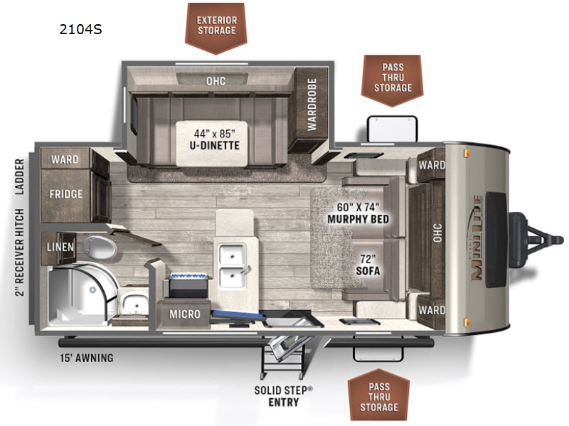 2022 Forest River Rockwood 2104S, $ 32,990