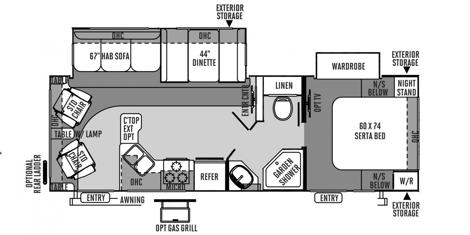 2015 Forest River Rockwood Ultra Lite 2604WS, $ 14,900