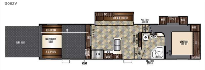 2016 Forest River Vengeance 3062V, $ 0