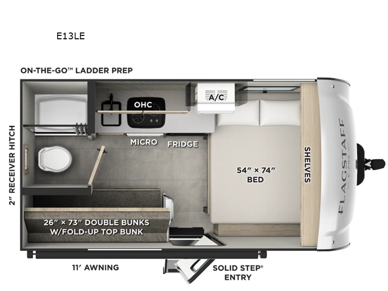 2026 Forest River Flagstaff E-Pro E13LE, $ 0