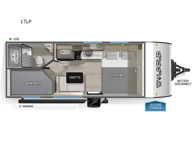 2026 Forest River Cherokee Wolf Pup 17LP, $ 0