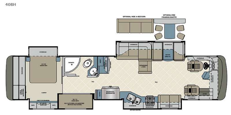 2016 Forest River Berkshire XL 40BH, $ 0