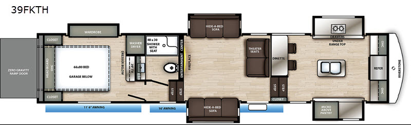 2020 Forest River Riverstone 39FKTH, $ 0