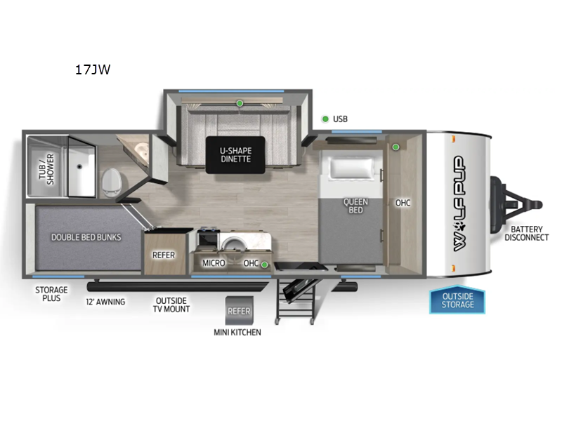 2026 Forest River Cherokee Wolf Pup 17JW, $ 19,990
