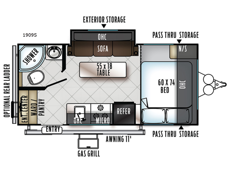 2019 Forest River Rockwood 1909SG, $ 21,990
