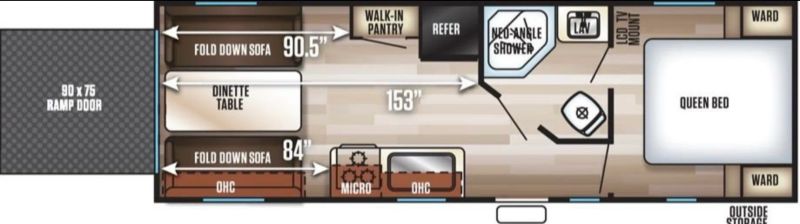 2019 Forest River Grey Wolf Toy Hauler, $ 16,900