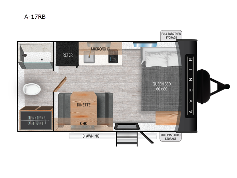 2025 Cruiser RV Avenir XLT 17RB, $ 17,788